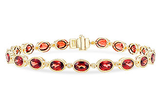 A328-65879: BRACELET 9.22 TW GARNET 9.26 TGW
