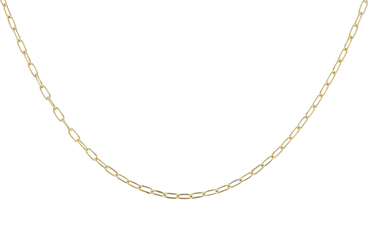 A328-69533: PAPERCLIP SM (22IN, 2.40MM, 14KT, LOBSTER CLASP)