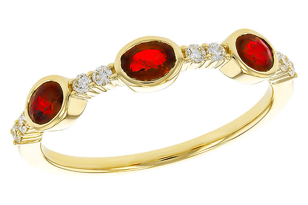 A329-63097: LDS WED RG .66 TW RUBY .78 TGW