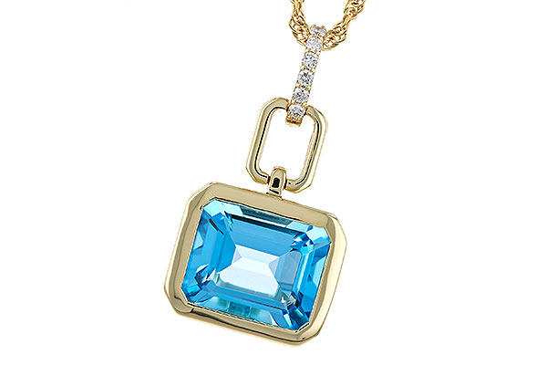 B329-58633: NECKLACE 3.26 BLUE TOPAZ 3.30 TGW (10x8MM BT)