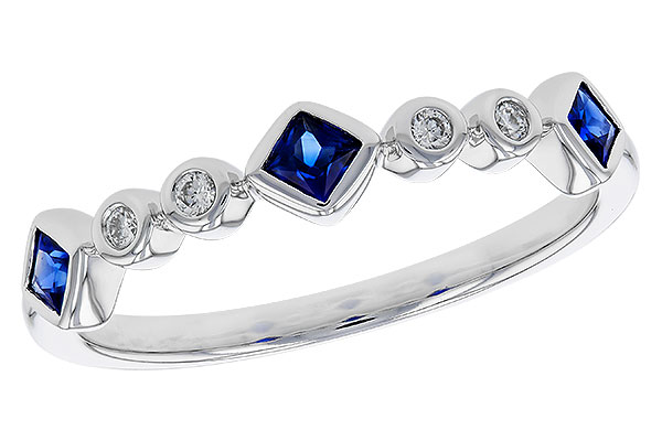B329-59460: LDS WED RG .25 SAPPHIRE .30 TGW