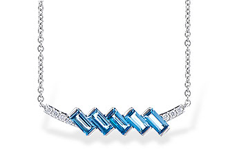 C327-80433: NECK .75 LONDON BLUE TOPAZ .80 TGW