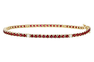 C329-55906: BRACELET 3.04 RUBY 3.29 TGW (7")