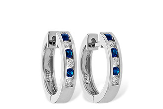 D055-94006: EARRINGS .16 SAPP .26 TGW