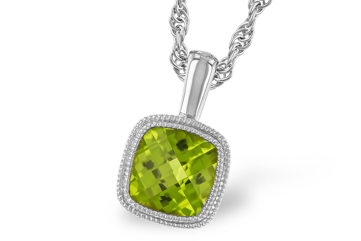D328-69542: NECKLACE .95 CT PERIDOT