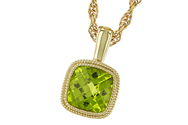 D328-69542: NECKLACE .95 CT PERIDOT