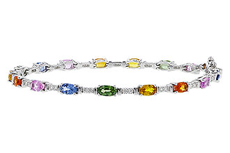 D329-56806: BRACELET 4.76 MULTI-COLOR SAPPH 5.08 TGW (7")
