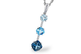 E329-55887: NECK 1.87 TW BLUE TOPAZ 1.90 TGW