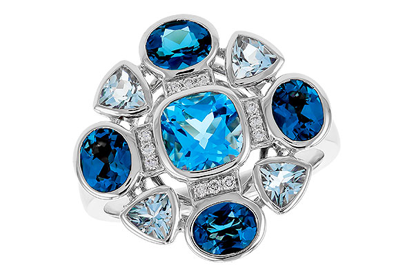 E329-57651: LDS RG 3.19 TW BLUE TOPAZ 3.25 TGW