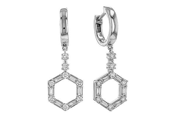F329-55842: EARRINGS .23 BAG .60 TW