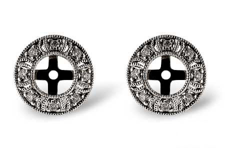 G055-08560: EARRING JACKETS .12 TW (FOR 0.50-1.00 CT TW STUDS)