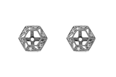 K055-08560: EARRING JACKETS .08 TW (FOR 0.50-1.00 CT TW STUDS)