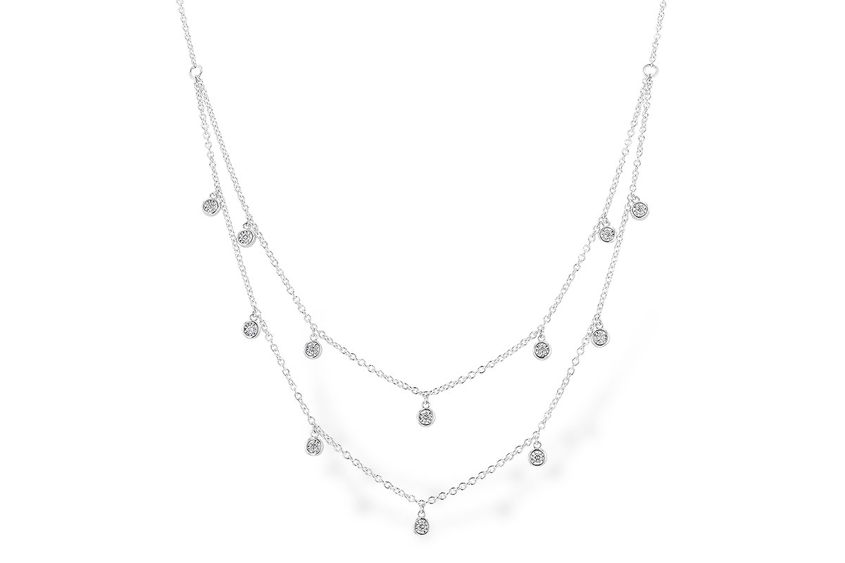K328-64987: NECKLACE .22 TW (18 INCHES)