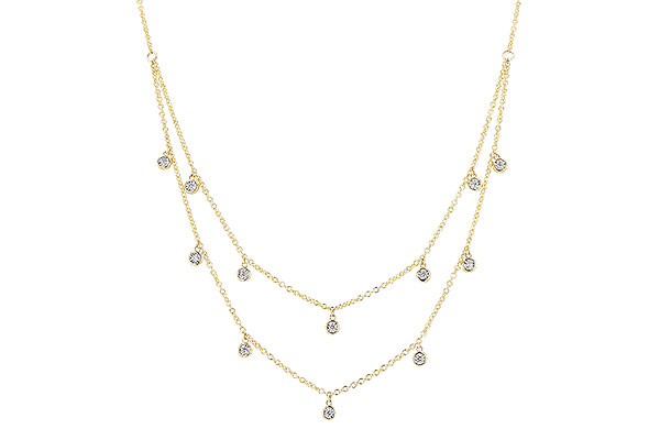 K328-64987: NECKLACE .22 TW (18 INCHES)