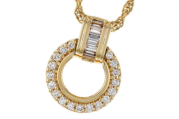K329-63178: NECKLACE .12 BAG .33 TW