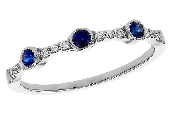 M329-57678: LDS WED RG .16 SAPPHIRE .25 TGW