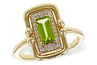 M329-63105: LDS RG .72 PERIDOT .84 TGW (8x4MM PER)